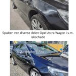 Spuiten van diverse delen Opel Astra Wagon i.v.m. lakschade2